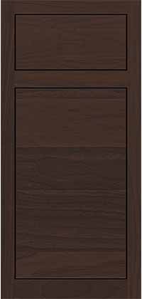 Tarin Door Inset Style with Kodiak Stain on Walnut